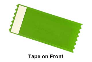 Tape on ribbon front selected.
